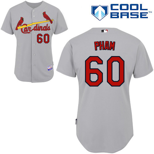Tommy Pham #60 MLB Jersey-St Louis Cardinals Men's Authentic Road Gray Cool Base Baseball Jersey